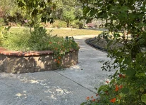 Shaded outdoor patio